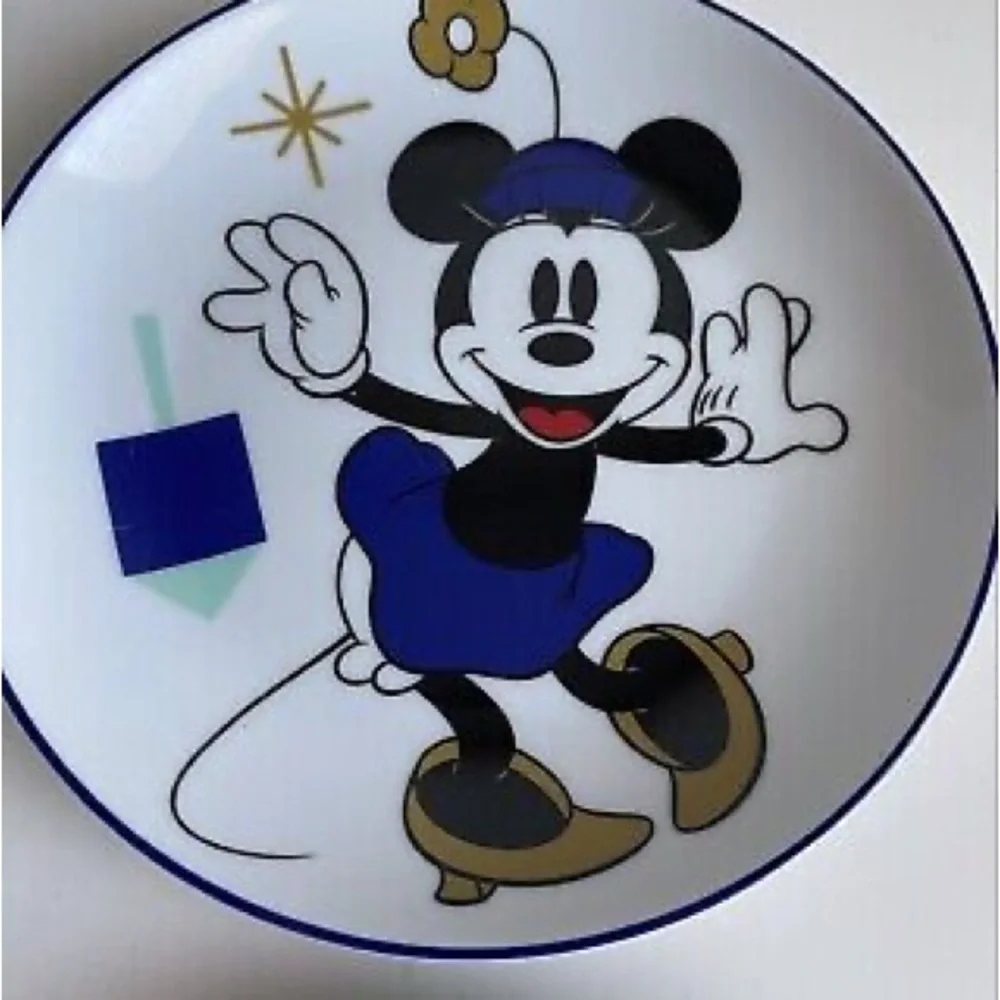 Disney Mickey & Minnie Mouse Hanukkah Celebration Appetizer Plates set o…